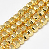 Electroplate Non-magnetic Synthetic Hematite Beads Strands G-Q465-34G-1