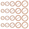 WADORN 20Pcs 5 Style Alloy Buckle Clasps FIND-WR0006-85-1