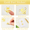 Gold Foil Self-adhesive Stickers DIY-WH20001-13G-6