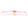 Valentine's Adjustable Braided Polyester Cord Bracelets GM2838-4-1