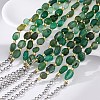Natural Agate Beaded Bracelets for Women G-P563-07P-01-3