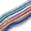 Electroplate Non-magnetic Synthetic Hematite Beads Spacers Strands G-Q486-73-1