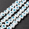 Handmade Evil Eye Lampwork Beads Strands LAMP-F024-03A-3
