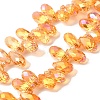 Electroplate Glass Beads Strands EGLA-B006-01A-HR01-1