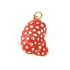 Brass Enamel Pendants KK-B148-01G-2