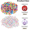 800Pcs 2 Styles Cross Theme Acrylic Beads MACR-PA0001-45E-2