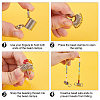 6Pcs 201 Stainless Steel Mini Spring Bead Clamps for Beading Jewelry Making TOOL-UN0001-44-3