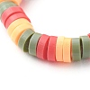 Handmade Polymer Clay Beads Finger Rings RJEW-JR00378-8