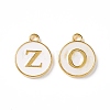 (Defective Closeout Sale: Yellowing) Golden Plated Alloy Enamel Charms ENAM-XCP0001-29G-1