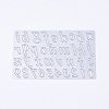 Letter and Number Frame Metal Cutting Dies Stencils DIY-WH0030-01-1