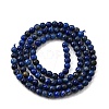 Natural Lapis Lazuli Beads Strands G-L621-B10-4mm-AB-3