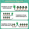 PVC Automatic Water Drippers Irrigation Devices for Indoor and Outdoor Plants AJEW-WH0348-132C-4