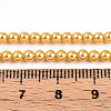 Baking Paint Pearlized Glass Pearl Bead Strands HY-N002-3mm-A08-5