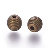 Tibetan Style Alloy Beehive Beads X-PALLOY-6662-AB-NR-2