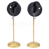 2Pcs 2 Styles Resin Ear Shaped Earring Display Riser Stands ODIS-OC0001-84A-1