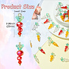 30Pcs 3 Styles Glass Pendants PALLOY-CJ00094-2