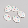 Paint Sprayed Shell Pearl Beads BSHE-I010-05-1