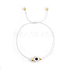 Bohemian Style Resin Evil Eye Bead Braided Bracelets BR6167-3-1