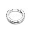 Brass Micro Pave Clear Cubic Zirconia Hoop Cartilage Earrings WG0AF68-04-2