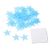 100Pcs Luminous PP Plastic Wall Stickers DIY-H162-83B-1