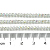 Electroplated Glass Beads Strands EGLA-P055-01B-FR01-5