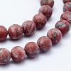 Natural Sesame Jasper/Kiwi Jasper Beads Strands G-F518-23-10mm-3