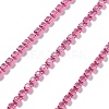Iron Rhinestone Glass Cup Chain CH-U001-01E-2