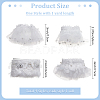 4 Bags 4 Styles Polyester Embroidery Lace Ribbons OCOR-MA0001-01-2
