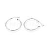 304 Stainless Steel Hoop Earrings EJEW-T048-25C-P-3