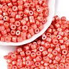 Baking Paint Pearlized Glass Seed Beads SEED-T008-03J-1