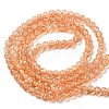 Spray Painted Crackle Glass Beads Strands CCG-Q001-6mm-05-4