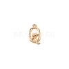 Brass Micro Pave Cubic Zirconia Charms KK-TAC0004-04Q-1