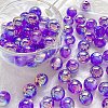 Rainbow Iridescent Plating Acrylic Beads FIND-B077-01C-1