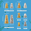   100Pcs 10 Style Tibetan Style Alloy Bead Cones FIND-PH0018-47-2