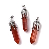 Natural Red Agate Big Pendants G-E059-03AS-02-1