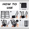 360 Degree Plastic Rotating Jewelry Organizer Display Stands EDIS-WH0022-11B-4