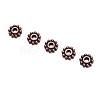 Gear Tibetan Style Alloy Spacer Beads RAB145-NF-2