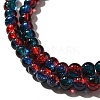 Crackle Glass Beads Strands X-CCG-C002-6mm-10-3