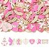 70Pcs 7 Styles Alloy Enamel Pendants FIND-CJ0007-41-1