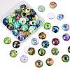 70Pcs Flatback Glass Cabochons for DIY Projects GGLA-SZ0001-33C-7