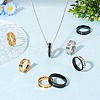 12Pcs 6 Size 201 Stainless Steel Grooved Finger Ring Settings RJEW-TA0001-05P-6