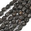 Natural Fluorescent Syenite Rock(Glow under UV Light) Beads Strands GG-C286-A26-2