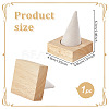 1 Cone Wooden Ring Organizer Holder RDIS-WH0031-02A-01-2