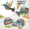 Acrylic Bird Hanging Suncatchers HJEW-WH20021-02B-5