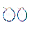 304 Stainless Steel Hoop Earrings LS-EJEW-F105-10M-1