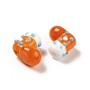 Handmade Lampwork Bumpy Beads Strands LAMP-U001-01A-1-3