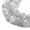 Baking Paint Crackle Glass Bead Strands X1-DGLA-R053-03C-3