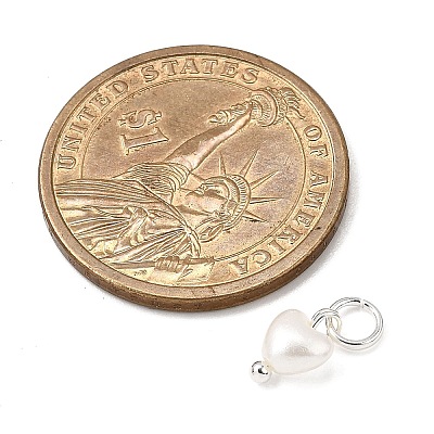 ABS Imitation Pearl Bead Charms PALLOY-JF04111-1