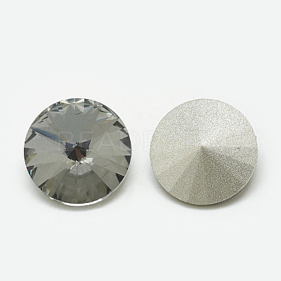 Pointed Back Glass Rhinestone Cabochons RGLA-T086-14mm-03-1
