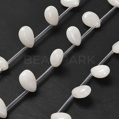 Natural White Jade Beads Strands G-P562-A01-01-1